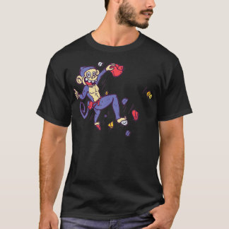 Camiseta Macaco de Escalada Livre e Escala de Pedra