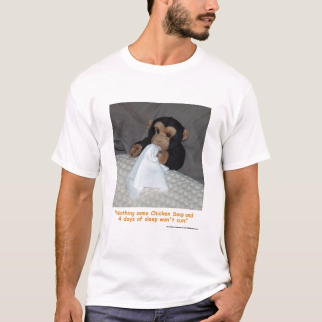 Camiseta Macaco de estimação com frio (Frente)