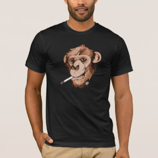 Camiseta macaco de fumo