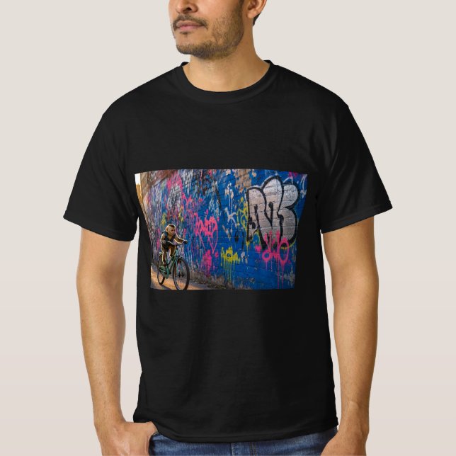 Camiseta macaco de grafite  (Frente)