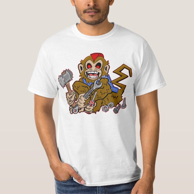 Camiseta Macaco de graxa (Frente)