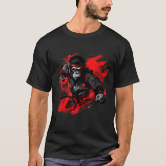 Camiseta Macaco de Kickboxing Artes Marciais Judô Taekwondo