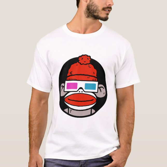 Camiseta Macaco de meia 3D (Frente)
