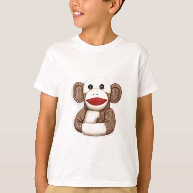 Camiseta Macaco de meia clássico (Frente)