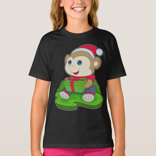 Camiseta Macaco de Natal (Frente)
