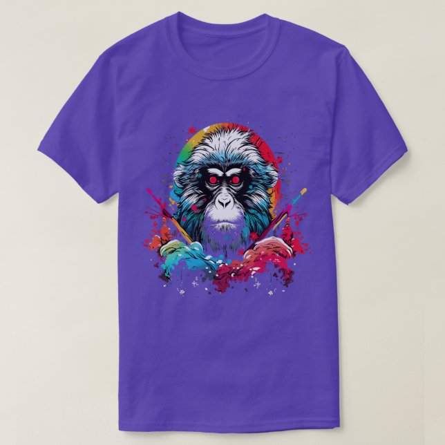 Camiseta Macaco de Neve (Frente do Design)