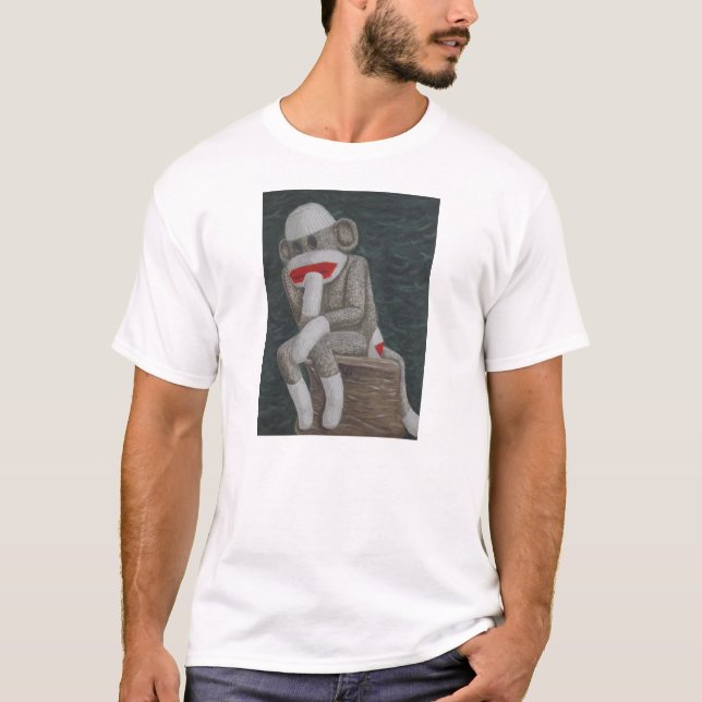 Camiseta Macaco de pensamento de Thock (Frente)