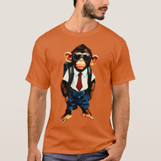 Camiseta Macaco de volta à escola