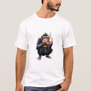 Camiseta Macaco Divertido