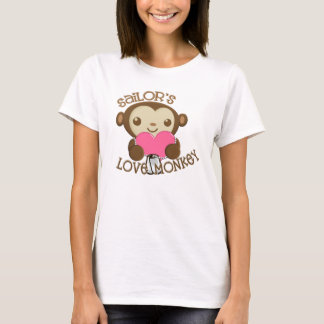 Camiseta Macaco do amor do marinheiro