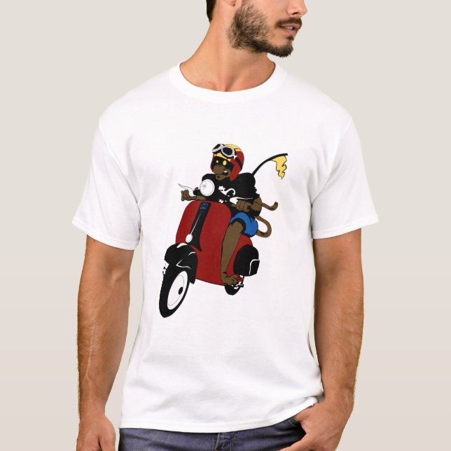 Camiseta Macaco do patinete (Frente)