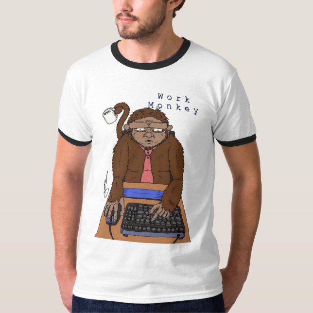 Camiseta Macaco do trabalho (Frente)
