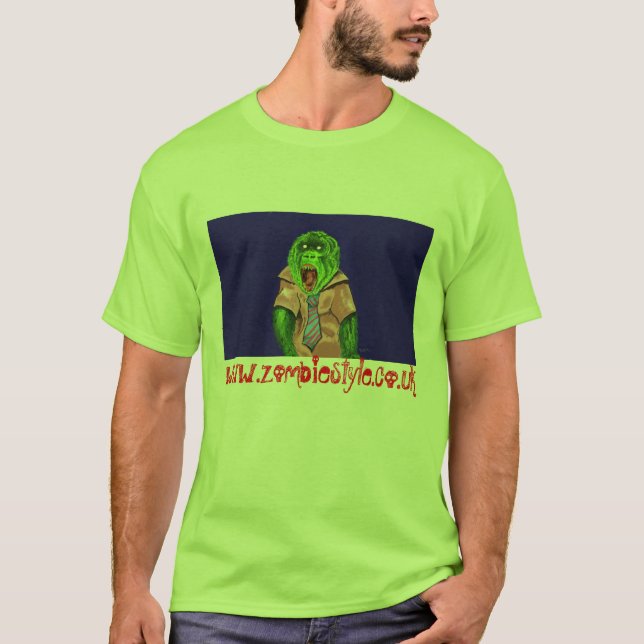 Camiseta macaco do zombi, www.zombiestyle.co.uk (Frente)
