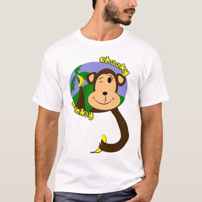 Camiseta Macaco dos desenhos animados (Frente)