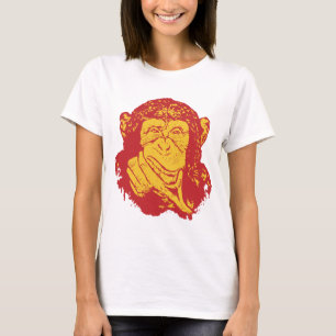 Camiseta Macaco em pensamentos profundos