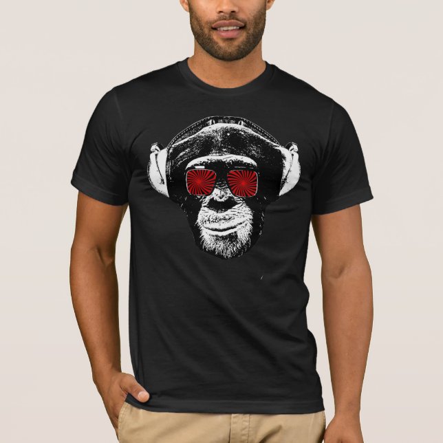 Camiseta Macaco engraçado (Frente)