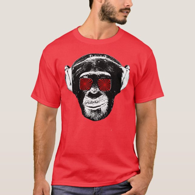 Camiseta Macaco engraçado (Frente)