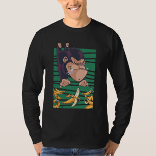 Camiseta Macaco Engraçado com Bananas