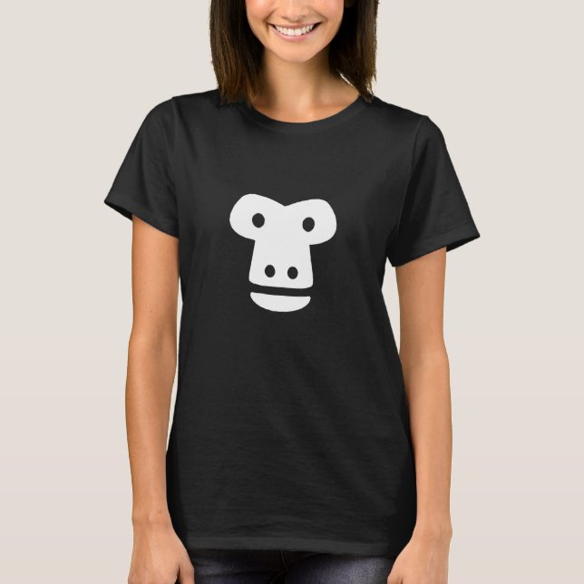 Camiseta Macaco Engraçado Gorila Rosto Para Truque E Tratar (Frente)