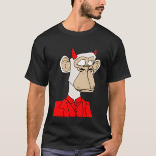 Camiseta Macaco Engraçado Não Fungível NFT Humano Cripto Ar
