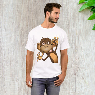 Camiseta Macaco Engraçado Sente T-Shirt