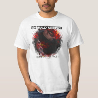 Camiseta Macaco esmeralda "heróis T básico da noite"