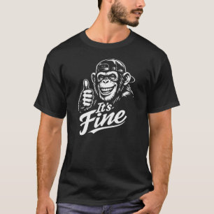 Camiseta Macaco Feliz Dando um Joinha