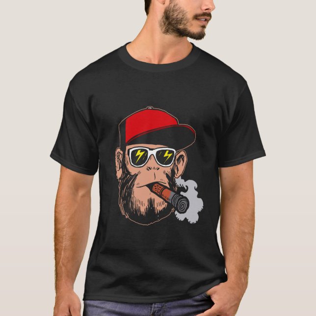 Camiseta Macaco fumado (Frente)
