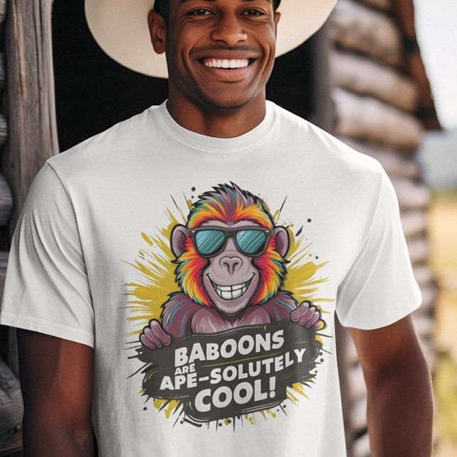 Camiseta Macaco Funky: Baboões São Macacos Totalmente Legal (Criador carregado)