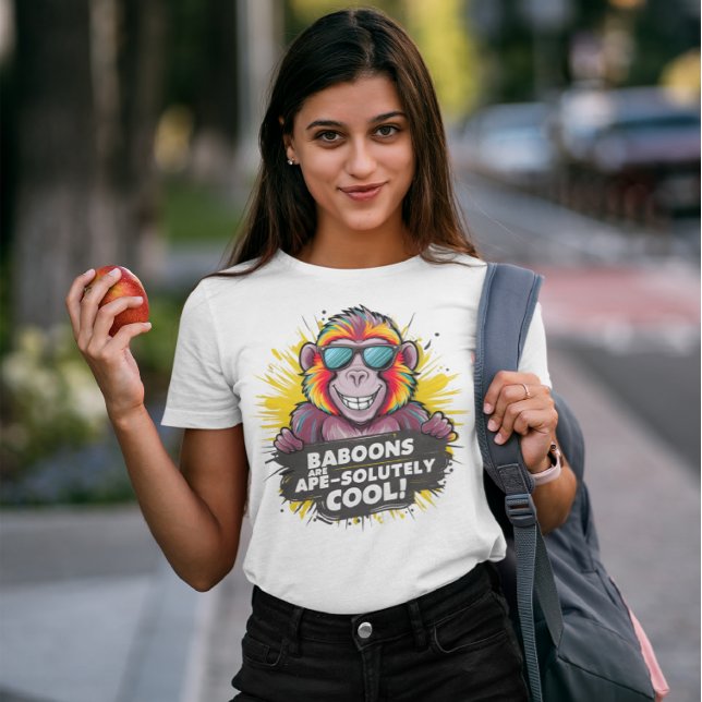 Camiseta Macaco Funky: Baboões São Macacos Totalmente Legal (Criador carregado)
