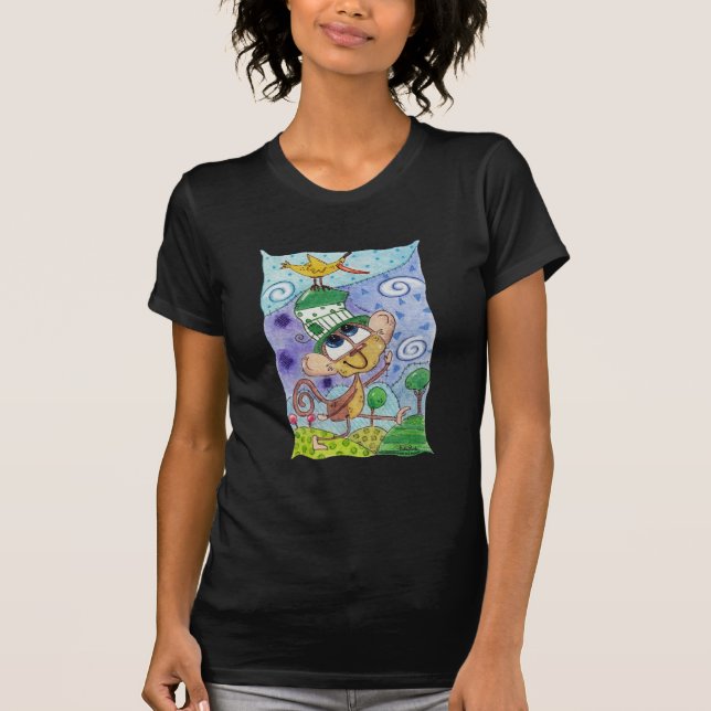 Camiseta Macaco Funky e Pássaro Banana (Frente)