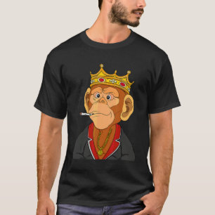 Camiseta Macaco Gangsta Temático Rei Macaco NFT