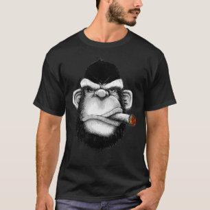 Camiseta Macaco gorila com T-Shirt Clássico