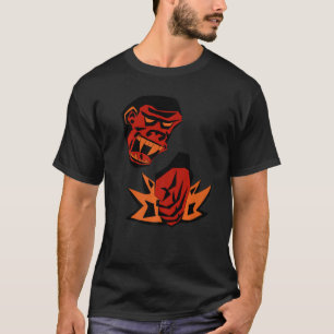 Camiseta Macaco Gorila Irritado Esmagando Cintura Vermelha