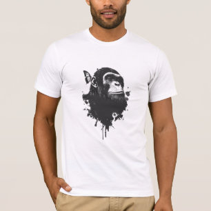 Camiseta Macaco Grafite Arte Urbana Retrato Animal
