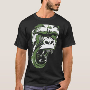 Camiseta macaco gritando