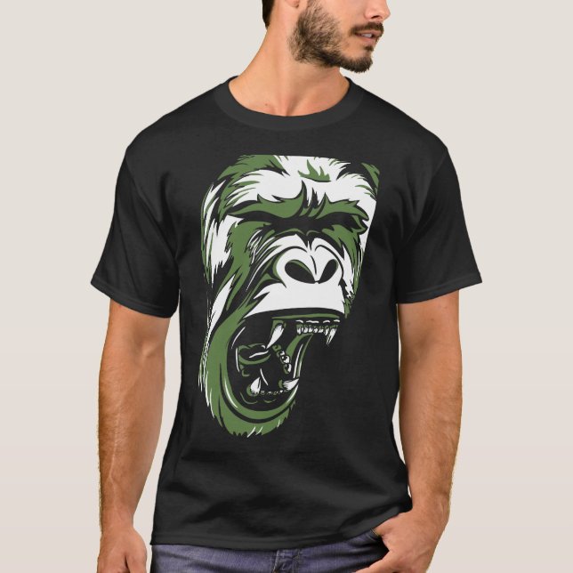 Camiseta macaco gritando (Frente)