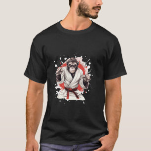 Camiseta Macaco Karate Animal Fighting Judo
