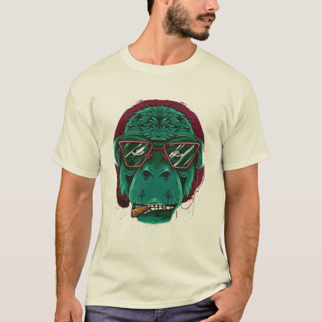 Camiseta macaco legal-fumante (Frente)