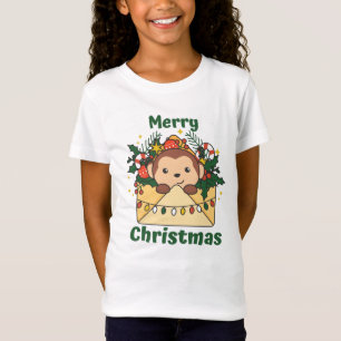 Camiseta Macaco - Letra de Natal - Macacos de Inverno