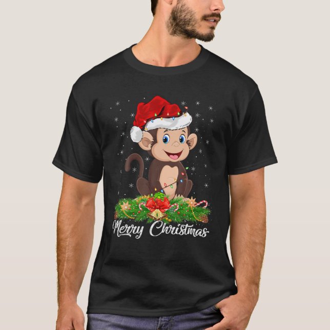 Camiseta Macaco-macaco Amante de os animais Correspondente  (Frente)