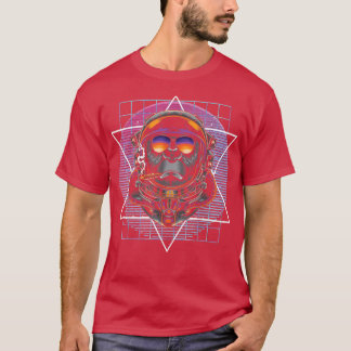 Camiseta Macaco-macaco Astr. de Aestética Vaporwave de Arte