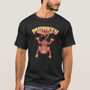 Camiseta Macaco Macaco Chimpanzé Macaco