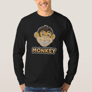 Camiseta Macaco Macaco Chimpanzé Macaco