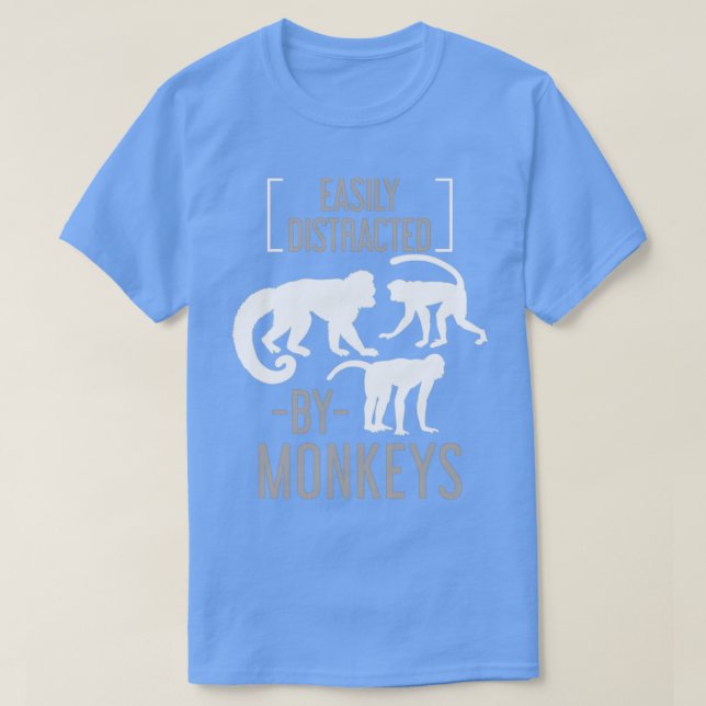 Camiseta Macaco-Macaco-Detentor-Zoológico-Macaco-Presente (Frente do Design)