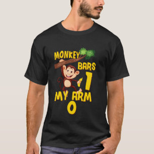 Camiseta Macaco-Macaco-Marrom Bares 1 Meu Braço 0 África Wi