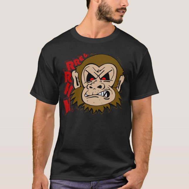 Camiseta Macaco mal-humorado (Frente)