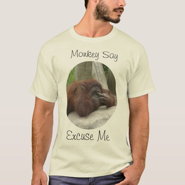 Camiseta Macaco me dê licença (Frente)