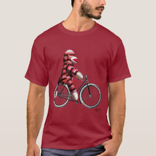 Camiseta Macaco-meias na Bicicleta