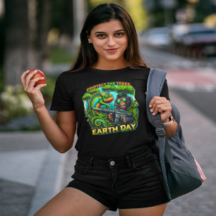 Camiseta Macaco Mischievo e Chameleon Gunshow